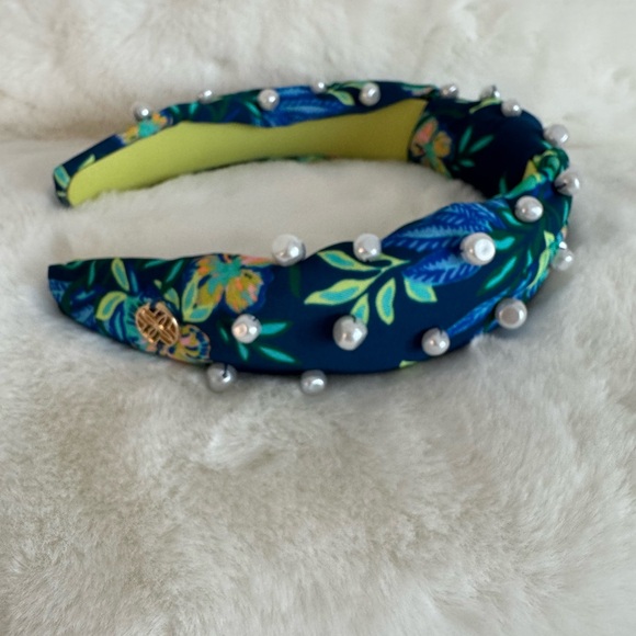 New! Lilly Pulitzer Pearl Embellished Headband - Picture 3 of 3